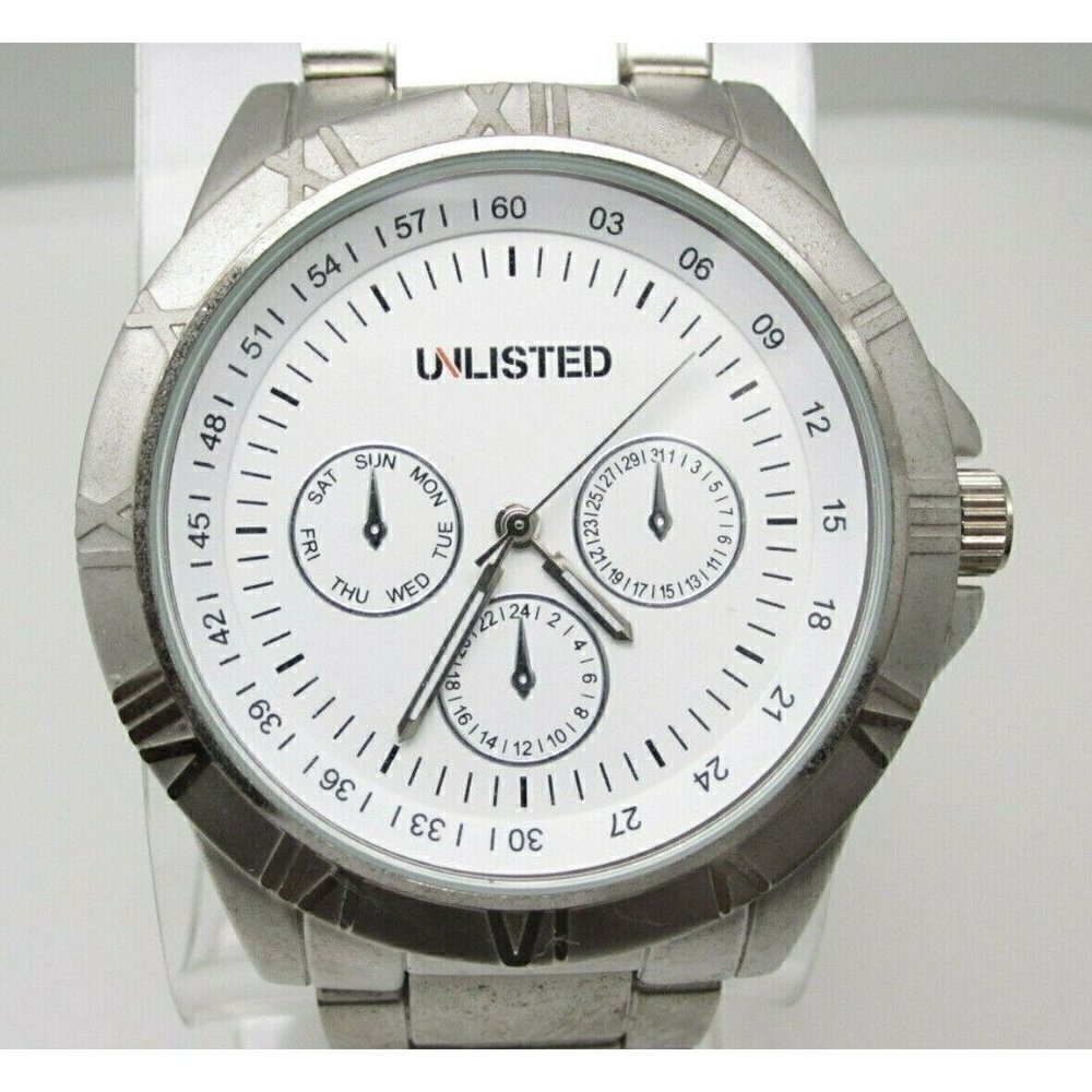 Men's Unlisted Analog Casual 46mm Dial Watch (D64)